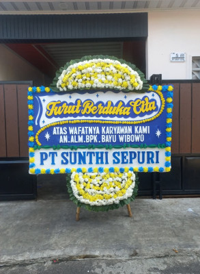 Papan Bunga Duka di Kebonratu